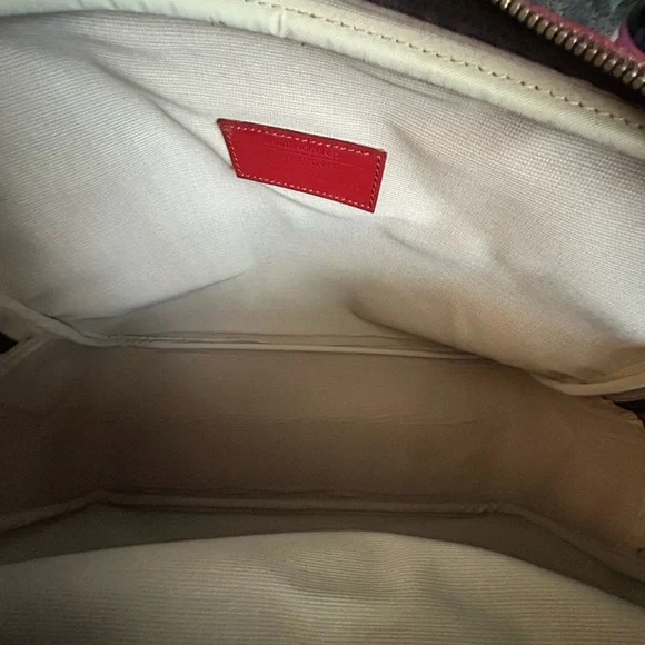 Louis Vuitton 1987 Vintage Men's Red Leather Messenger Bag - Picture 5 of 13